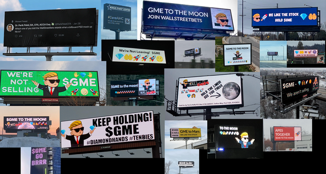 wallstreetbets gamestop billboards