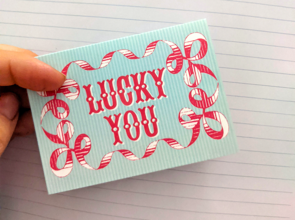 'Lucky You' Adult Scavenger Hunt Card
