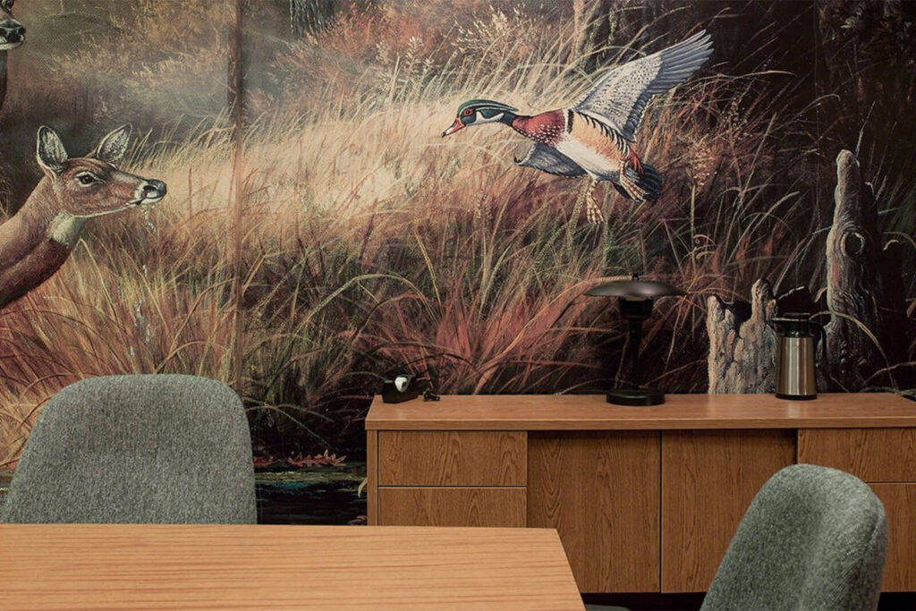 Funny Background for Zoom of Ron Swanson's Office from 'Parks and Recreation'