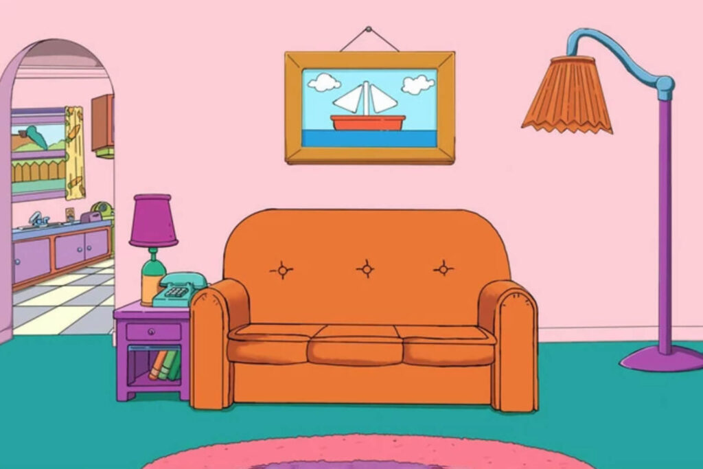 Funny Backgrounds for Zoom of The Couch from The Simpsons