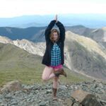 Vacation New Mexico - yoga on Wheeler Peak mountain hike